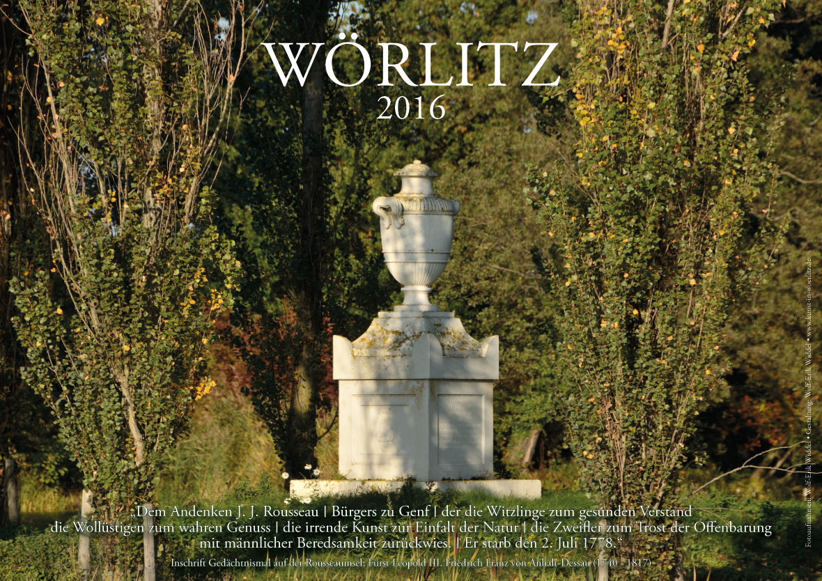 Titelbild des Wörlitzkalenders 2016